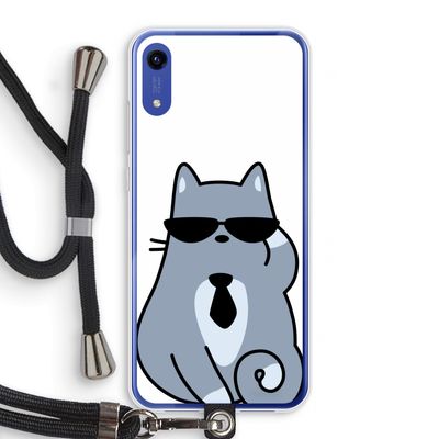 Cool cat: Honor Play 8A Transparant Hoesje met koord