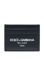 Dolce & Gabbana logo-print cardholder - Bleu