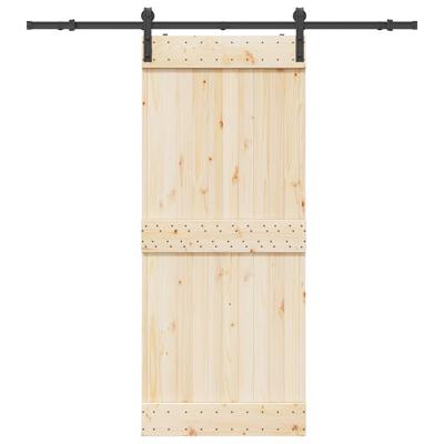 VidaXL Doos met onderdelen voor schuifdeur 183 cm staal zwart