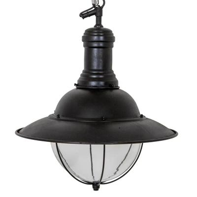 Messing Hanglamp Corsair Antiek Zwart