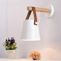 LED muur licht houten muur lamp bed nachtlampje nachtverlichting moderne Scandinavische lampenkap Home decor