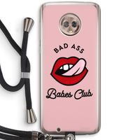 Badass Babes Club: Motorola Moto G6 Transparant Hoesje met koord