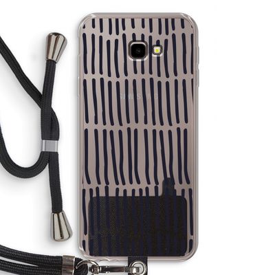 Moroccan stripes: Samsung Galaxy J4 Plus Transparant Hoesje met koord