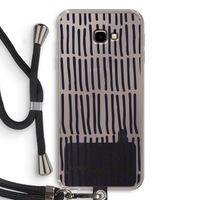 Moroccan stripes: Samsung Galaxy J4 Plus Transparant Hoesje met koord