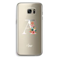 Pink Bouquet: Samsung Galaxy S7 Edge Transparant Hoesje
