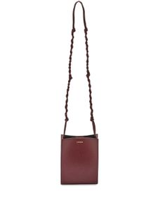 Jil Sander small Tangle leather crossbody bag - Rouge