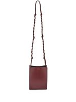 Jil Sander small Tangle leather crossbody bag - Rouge