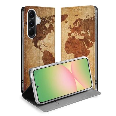 Samsung Galaxy A57 Book | Wallet Case | Wereldkaart