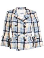 CHANEL Pre-Owned veste en tweed à détails de franges - Multicolore