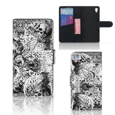 Telefoonhoesje met Naam Sony Xperia Z3 Skulls Angel