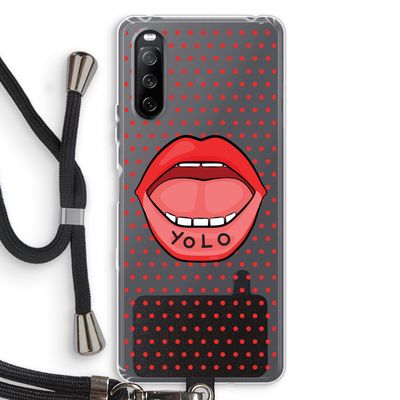 Yolo Denise: Sony Sony Xperia 10 III Transparant Hoesje met koord