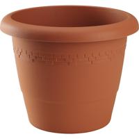 Hega Hogar Bloempot/plantenpot - terra cotta - rond - kunststof - D35 x H29 cm - Buiten gebruik