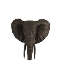 J-Line decoratie Olifant Hangend - polyresin - bruin