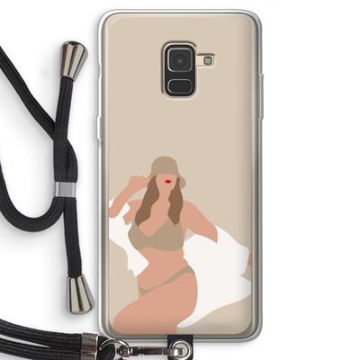 One of a kind: Samsung Galaxy A8 (2018) Transparant Hoesje met koord