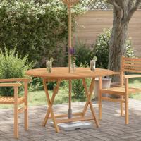 Tuintafel inklapbaar Ø 110x75 cm massief teakhout