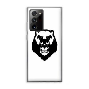 Angry Bear (white): Samsung Galaxy Note 20 Ultra / Note 20 Ultra 5G Transparant Hoesje