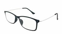 HIP Leesbril zwart/metaal - +3.0