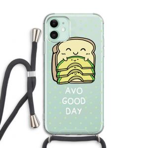 Avo Good Day: iPhone 11 Transparant Hoesje met koord