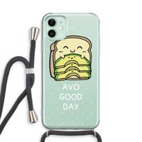 Avo Good Day: iPhone 11 Transparant Hoesje met koord
