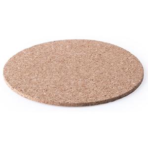 Glazen Onderzetters van kurk - 10x stuks - rond - D10 cm - Onderzetters voor drinkglazen
