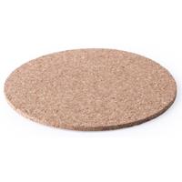 Glazen Onderzetters van kurk - 10x stuks - rond - D10 cm - Onderzetters voor drinkglazen