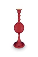 Pip Studio Kaarsenhouder Metalen Bol Donkerrood 37cm