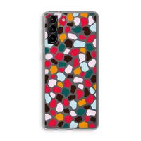 Colored Giraffe: Samsung Galaxy S21 Plus Transparant Hoesje