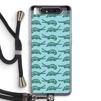 Kroko: Samsung Galaxy A80 Transparant Hoesje met koord