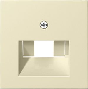 Gira System55 inzetplaat voor UAE datadoos 1 / 2-voudig creme 027001