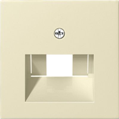 Gira System55 inzetplaat voor UAE datadoos 1 / 2-voudig creme 027001