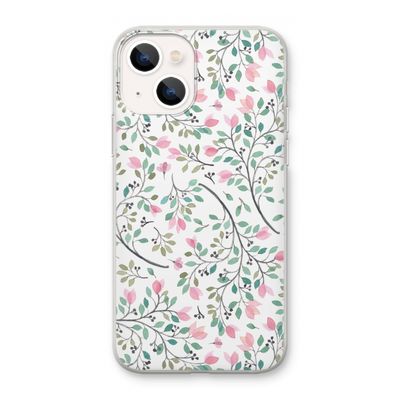 Sierlijke bloemen: iPhone 13 mini Transparant Hoesje