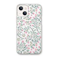 Sierlijke bloemen: iPhone 13 mini Transparant Hoesje