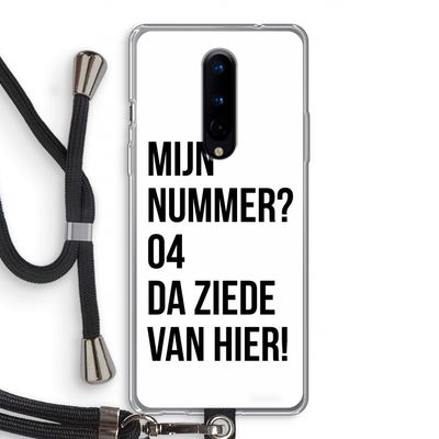 Da ziede van hier: OnePlus 8 Transparant Hoesje met koord
