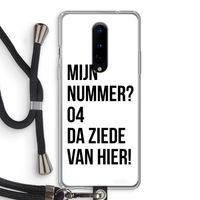 Da ziede van hier: OnePlus 8 Transparant Hoesje met koord