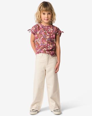 HEMA Kinderbroek broderie ecru (ecru)