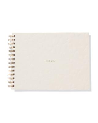 HEMA Schetsboek 26.7x18.7cm Bloem (beige)