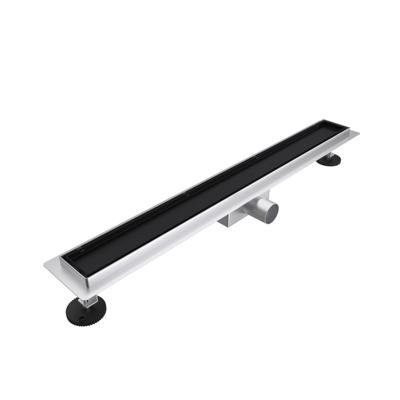Fortifura Galeria douchegoot 160cm - tegelrooster - vloerflens - mat zwart SW719878/SW1075288