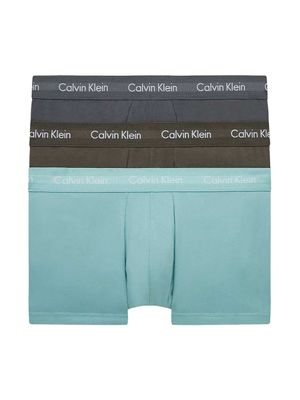 Calvin Klein - 3p Low Rise Trunk - Cotton Stretch - 6EX, Maat:XL