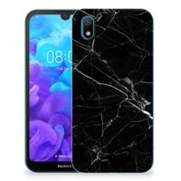 Huawei Y5 (2019) | TPU | Siliconen hoesje | Marmer Zwart - Origineel Cadeau Vader