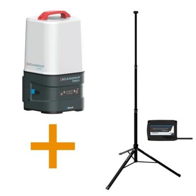 Scangrip Werklampset Area 10 Connect + Powerkabel + statief - 49.0534