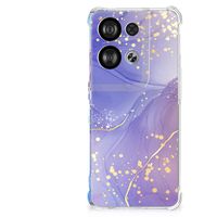 Back Cover voor OPPO Reno8 Watercolor Paars