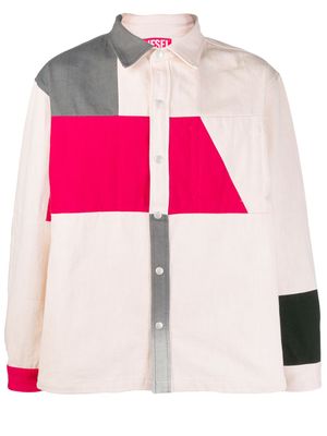 Diesel veste colour block - Tons neutres