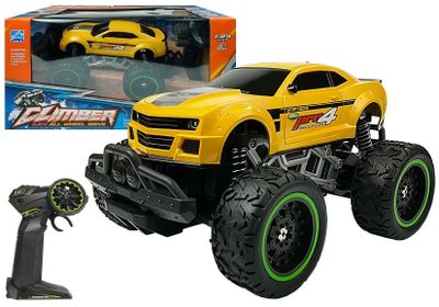 Viking Choice RC-offroad auto - met hoge wielen en afstandsbediening - geel Viking Choice RC-offroad auto - met hoge wielen en afstandsbediening - geel