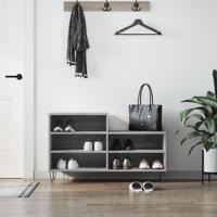VidaXL Schoenenkast 102x36x60 cm bewerkt hout sonoma grijs