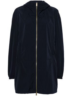 Fabiana Filippi parka à effet froissé - Bleu