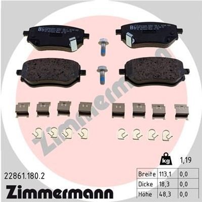Remblokkenset, schijfrem 228611802