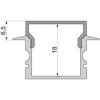 Deko Light 979151 Endkappe H-ET-02-15 Set 2 Stk, Grau Profieleindkap Kunststof (l x b x h) 30 x 6 x 20 mm 1 stuk(s)