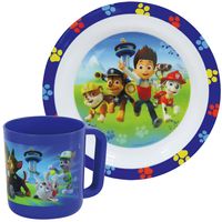 2x Kinder ontbijt set Paw Patrol 2-delig van kunststof - thumbnail