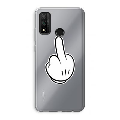 Middle finger white: Huawei P Smart (2020) Transparant Hoesje