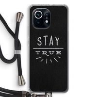 Stay true: Xiaomi Mi 11 Transparant Hoesje met koord